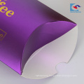 Hot selling custom matte lamination hot stamping logo hair extensions packaging pillow box